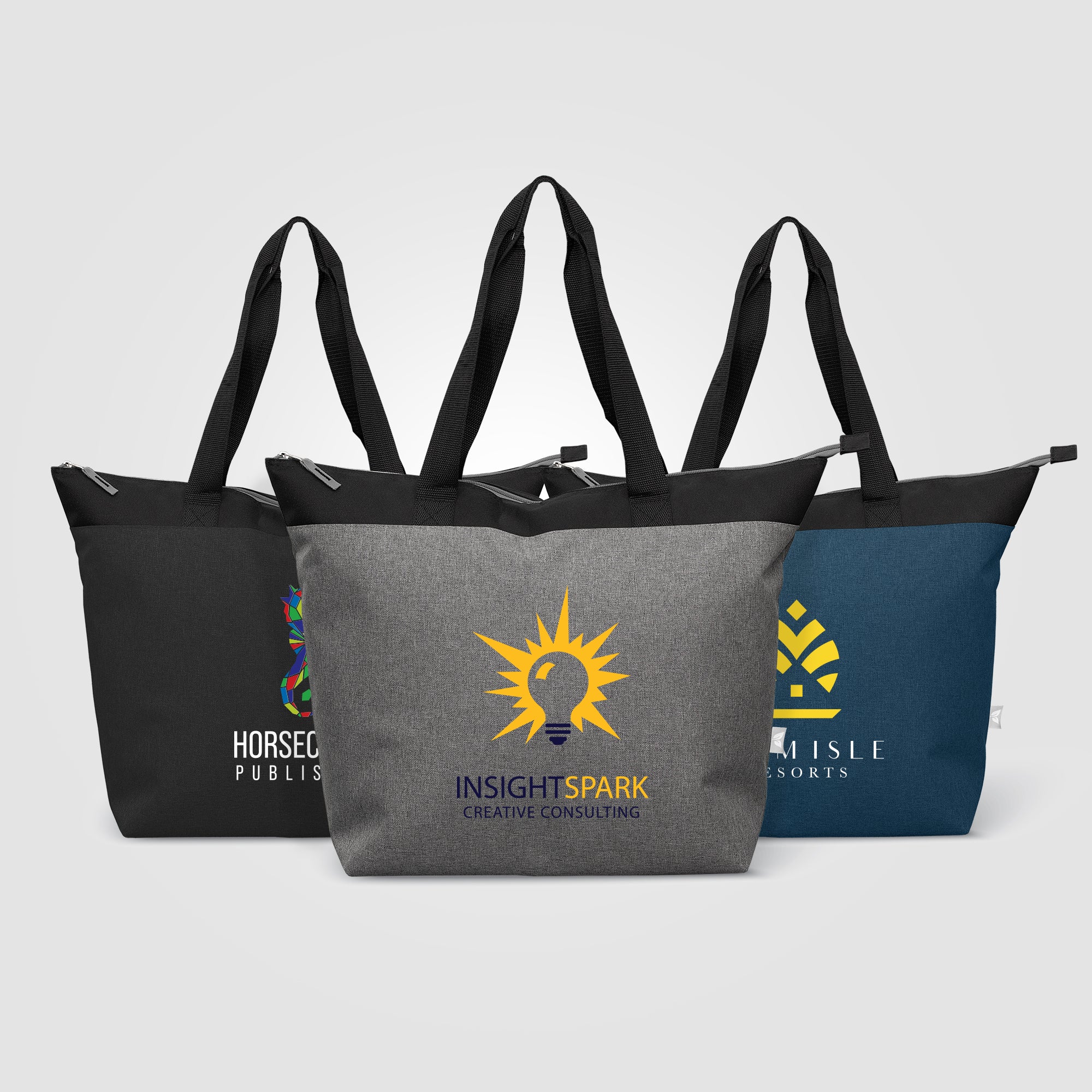 Metropolis™ 600D Recycled Polyester Zippered 44-can Cooler Tote Bag - 20L - Heat Transfer-zoom-1