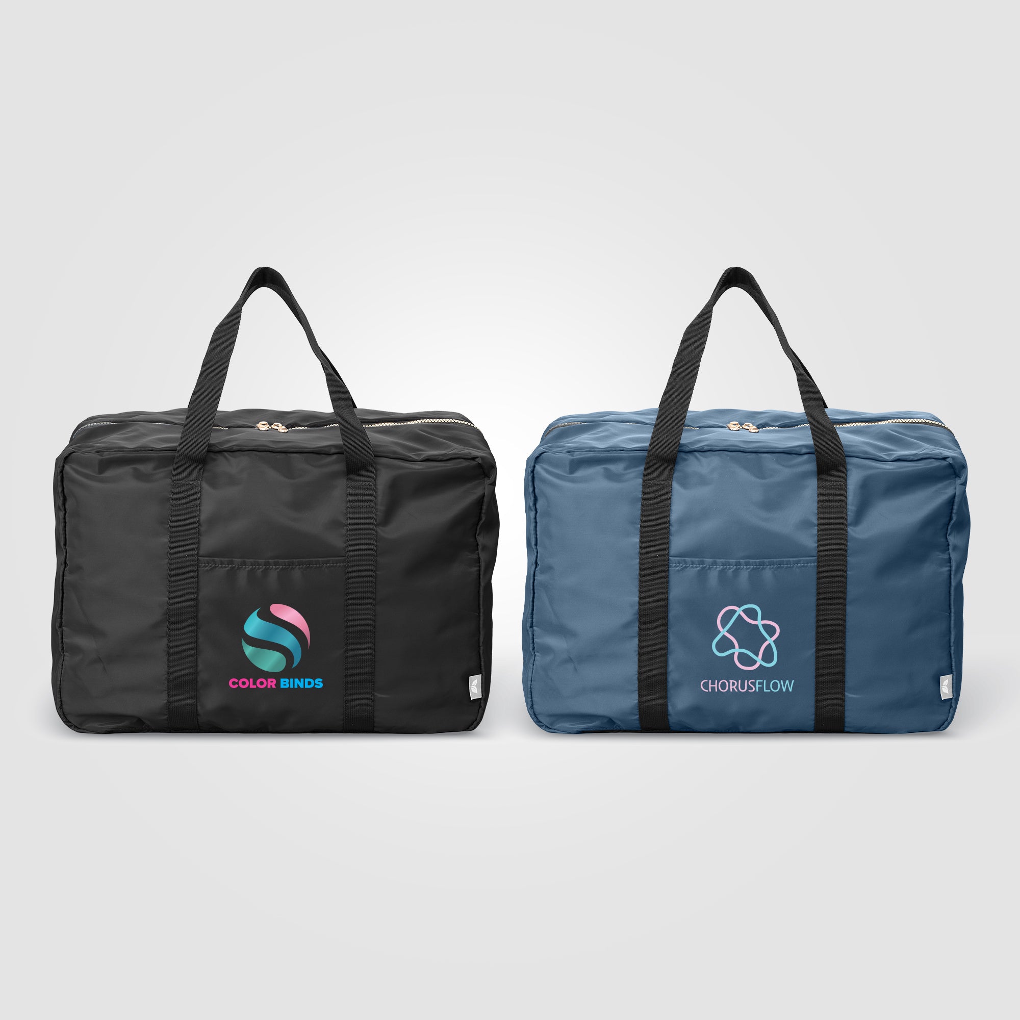 Auric Recycled 75D Polyester Dual Compartment Travel Duffel - 33L - Heat Transfer