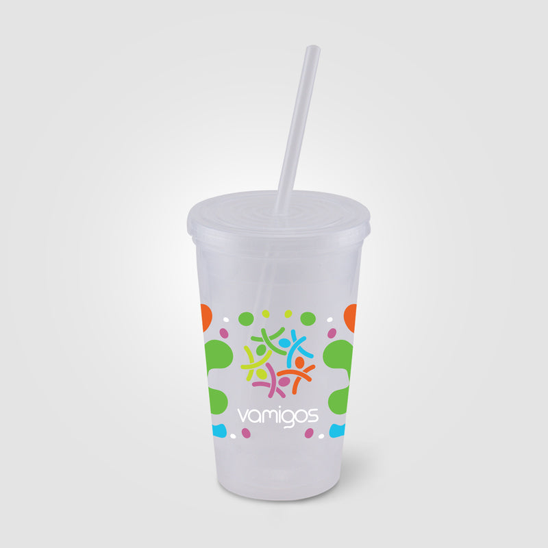 Explore - ColorJet - Full Color 16 Oz. Double Wall Tumbler Cup-zoom-