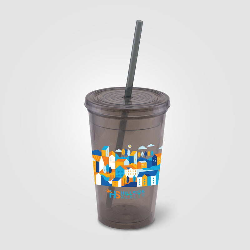 Explore - ColorJet - Full Color 16 Oz. Double Wall Tumbler Cup-zoom-