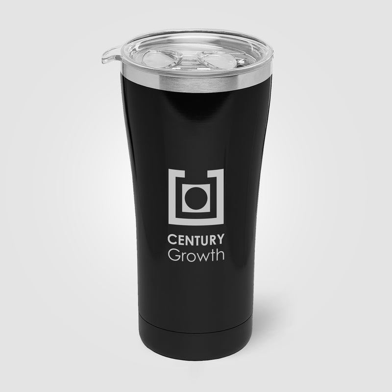 Voyage Stainless Steel Double-Wall Tumbler– 21 oz - Laser-zoom-