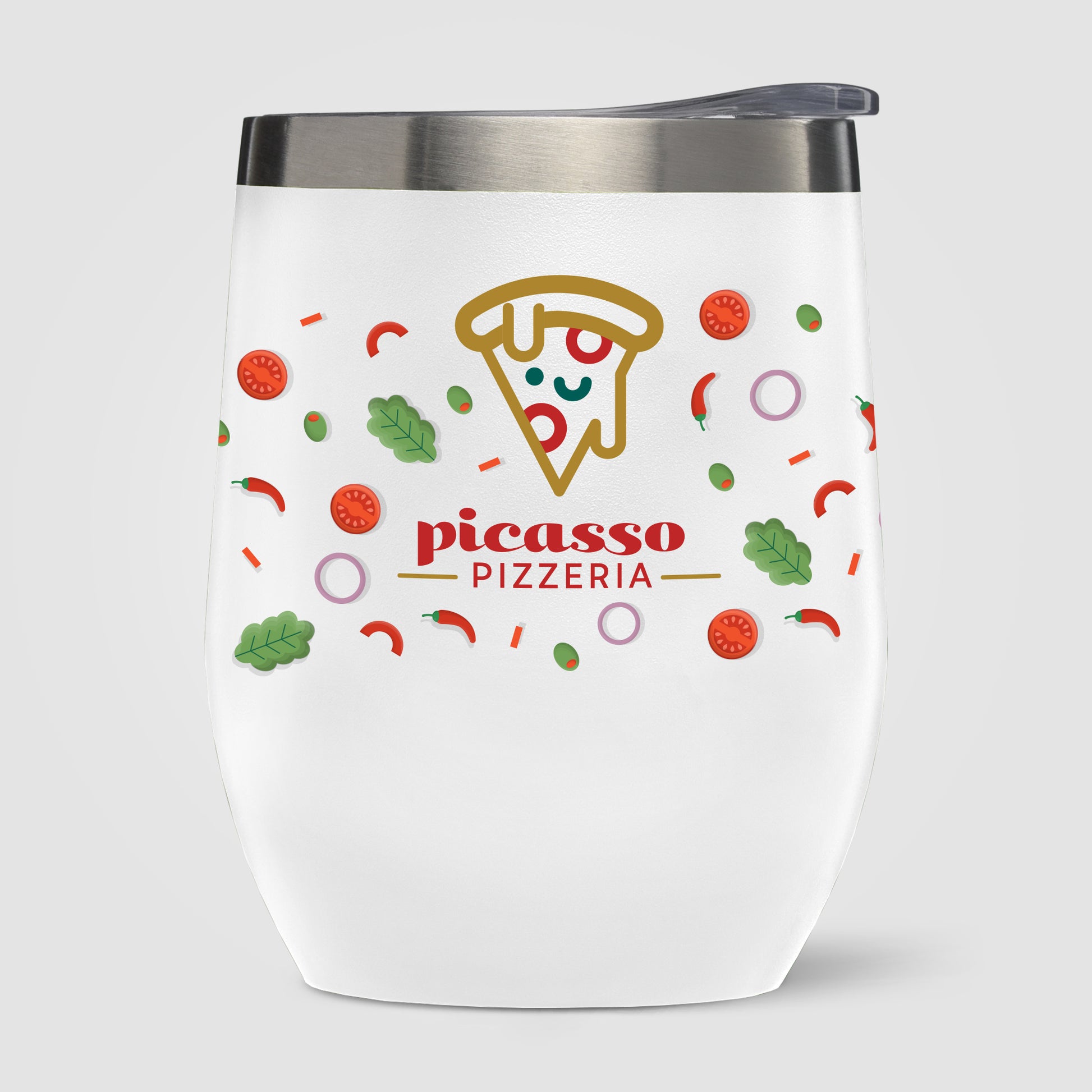 Escape - 11 oz. Double-Wall Stainless Wine Cup - Full Color-6