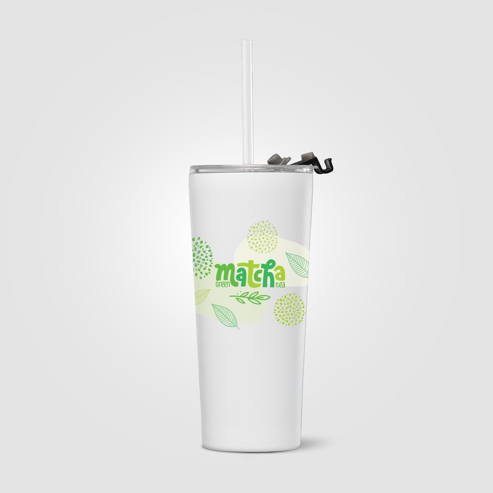 Excalibur - 21 oz. Double-Wall Stainless Tumbler with Straw - ColorJet-zoom-4