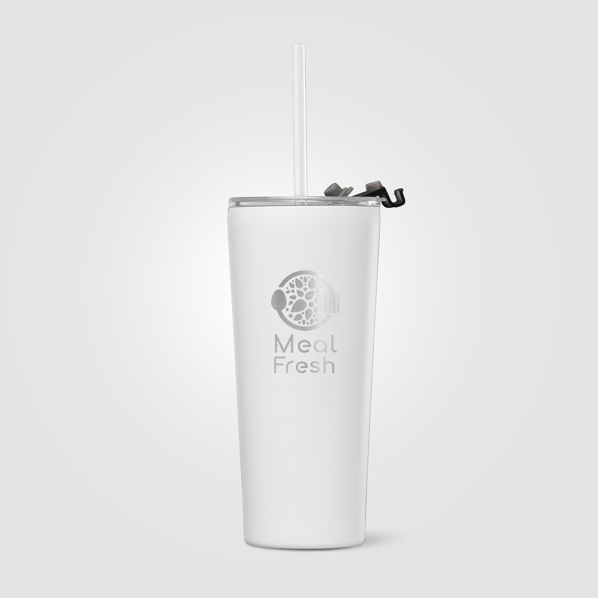 Excalibur - 21 oz. Double-Wall Stainless Tumbler with Straw- Laser-2