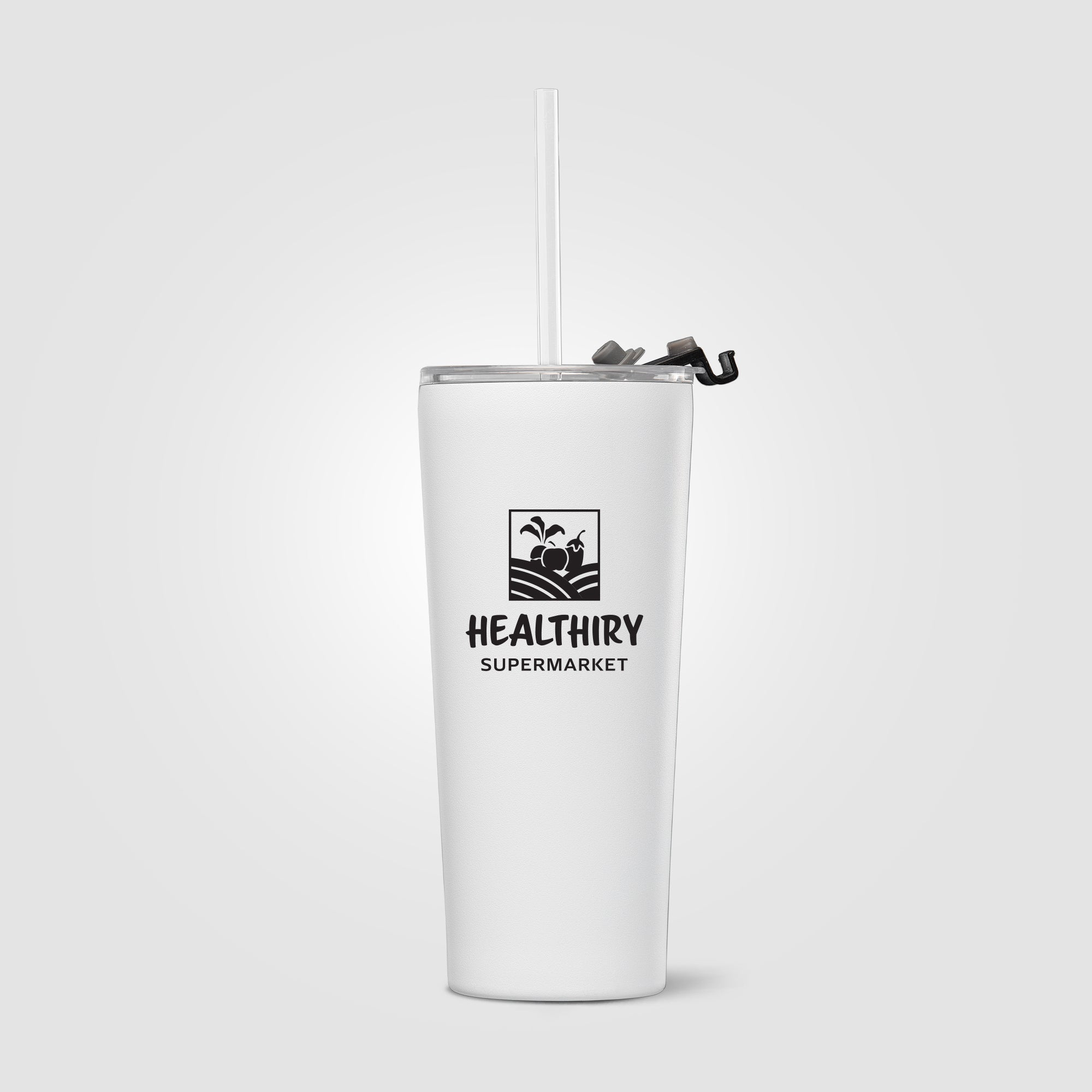 Excalibur - 21 oz. Double-Wall Stainless Tumbler with Straw-zoom-4