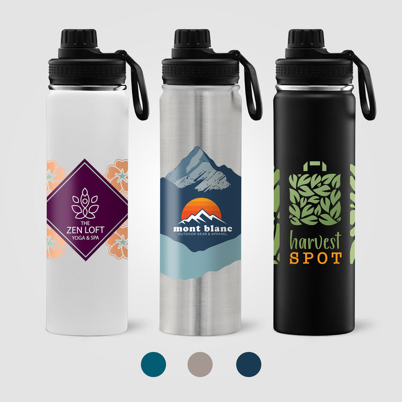Alaska - 24 oz. Stainless Steel Double Wall Water Bottle - ColorJet-zoom-