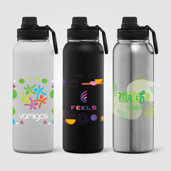 Image of the Alaska Ultra - 40 oz. Stainless Steel Double Wall Water Bottle? - ColorJet promotional product, SKU WDC-C.