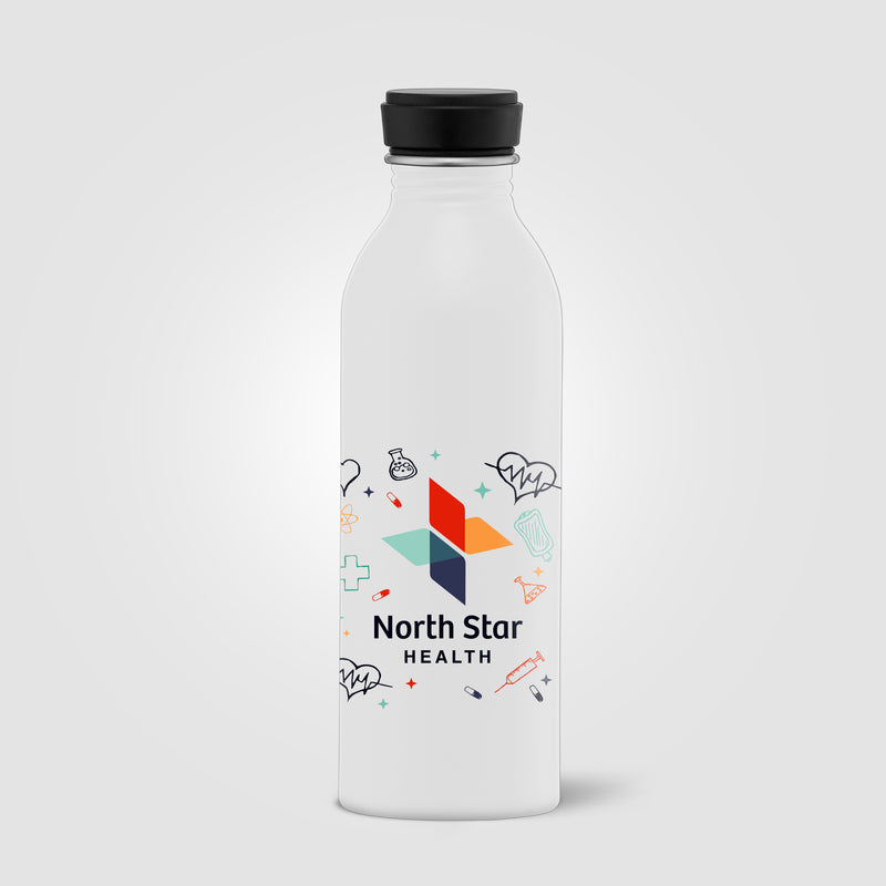Rio Grande - 18 oz. Single Wall Aluminum Water Bottle - ColorJet-zoom-