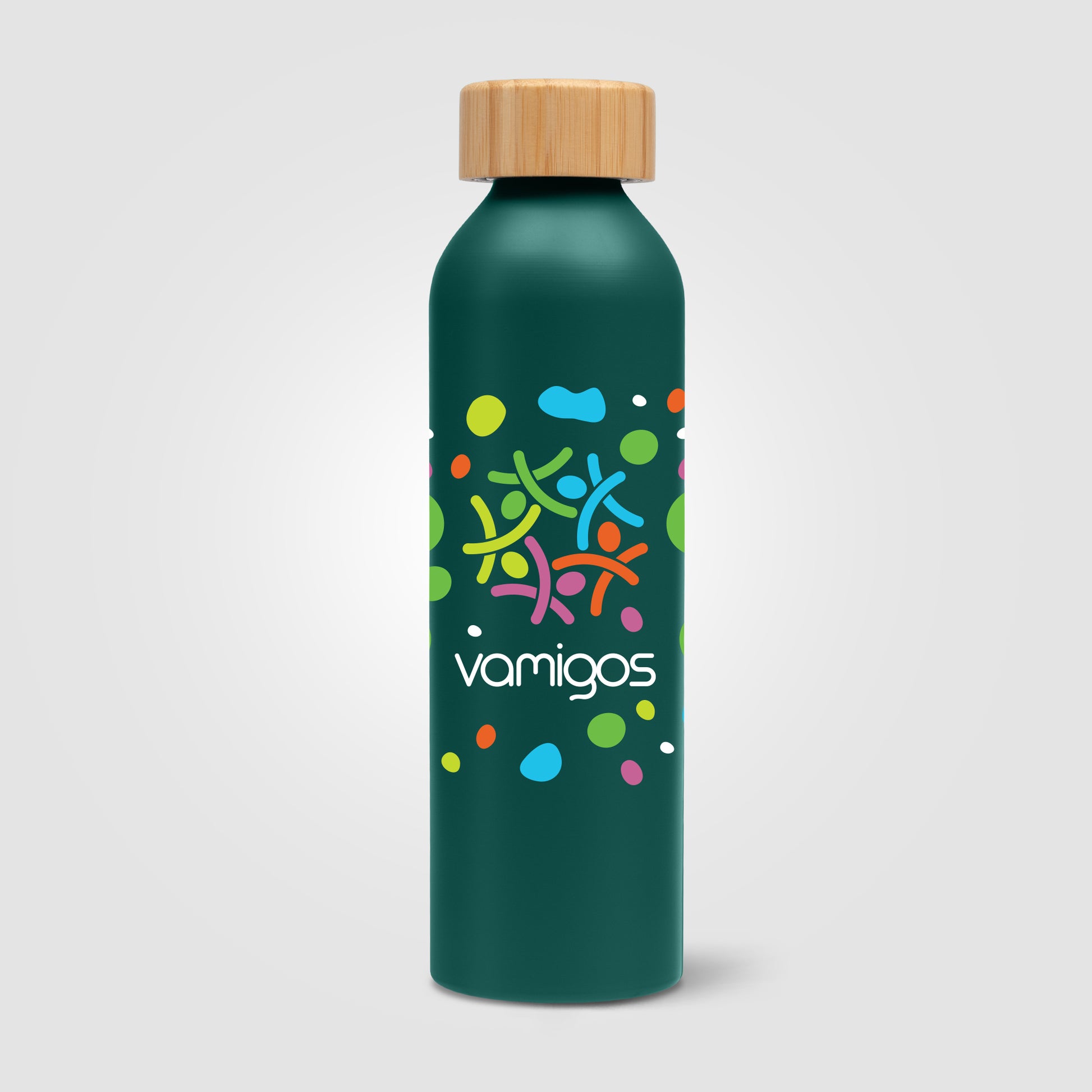 Eden - 20 oz. Aluminum Water Bottle with Bamboo Lid - ColorJet-5