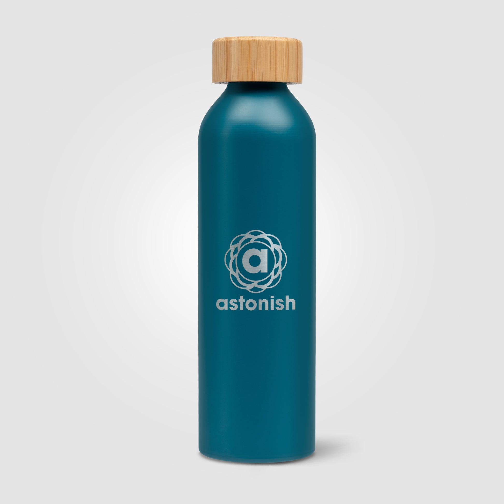 Eden - 20 oz. Aluminum Water Bottle with Bamboo Lid - Laser-3