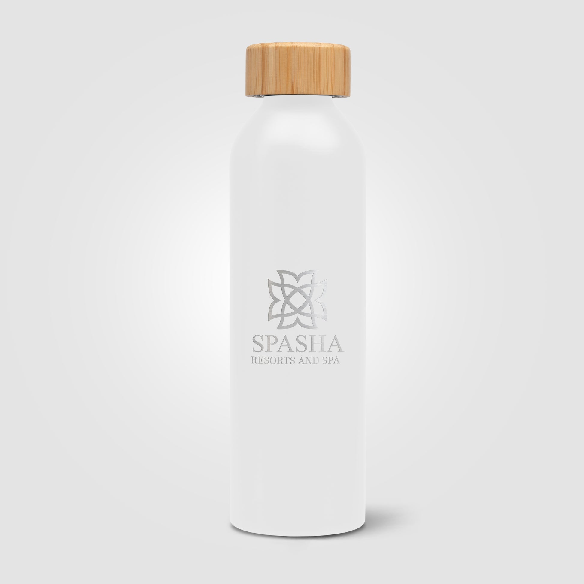 Eden - 20 oz. Aluminum Water Bottle with Bamboo Lid - Laser-2