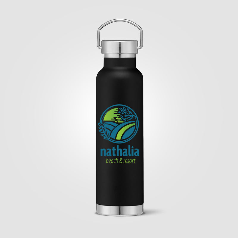 Apollo - 23 oz. Double Wall Stainless Steel Water Bottle with Lid - ColorJet-zoom-
