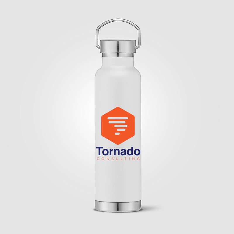 Apollo - 23 oz. Double Wall Stainless Steel Water Bottle with Lid - ColorJet-zoom-