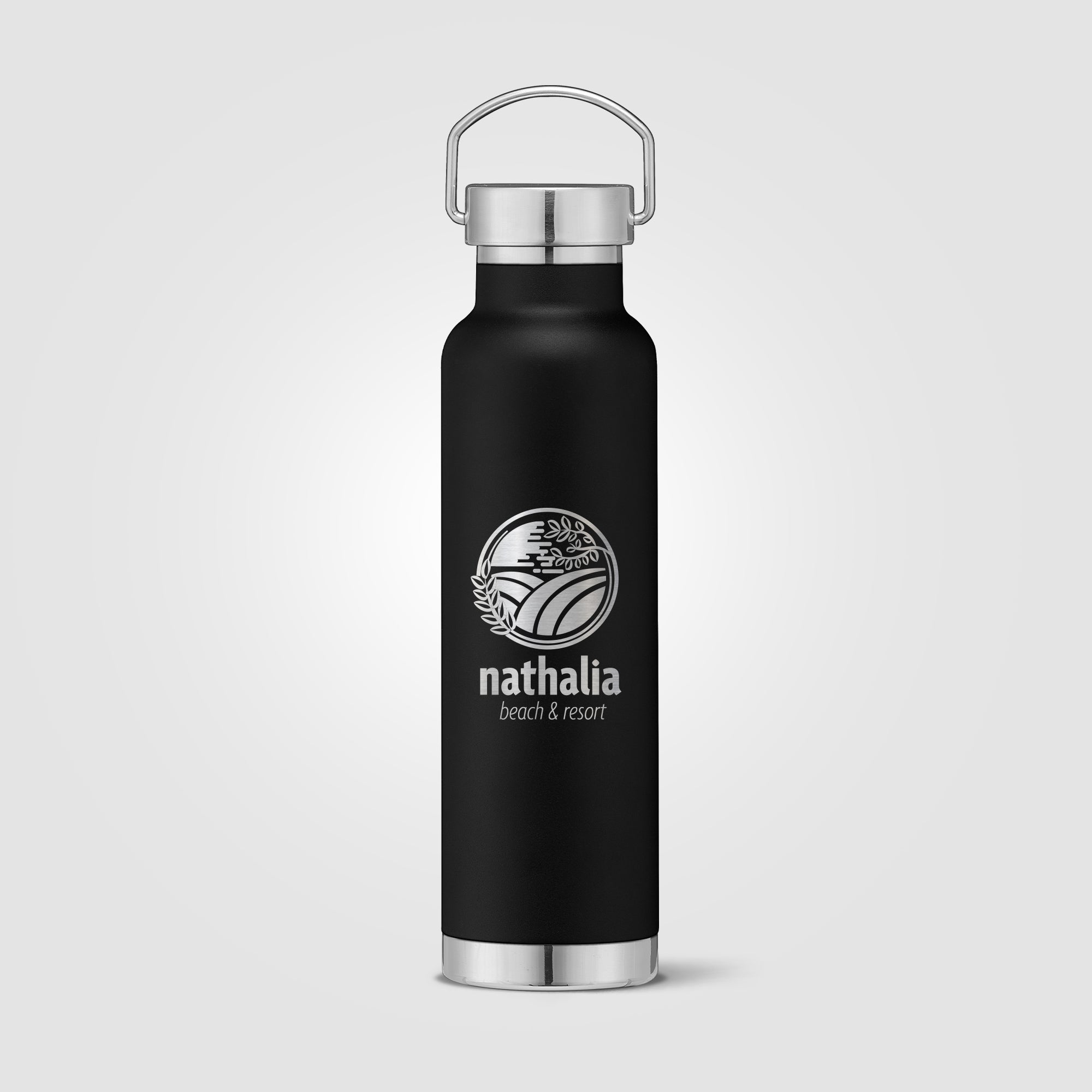 Apollo - 23 oz. Double Wall Stainless Steel Water Bottle with Lid - Laser