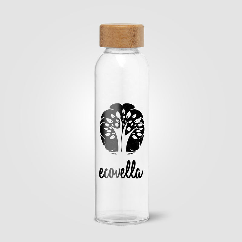 Alpine - 17 oz. Glass Bottle with Bamboo Lid-zoom-