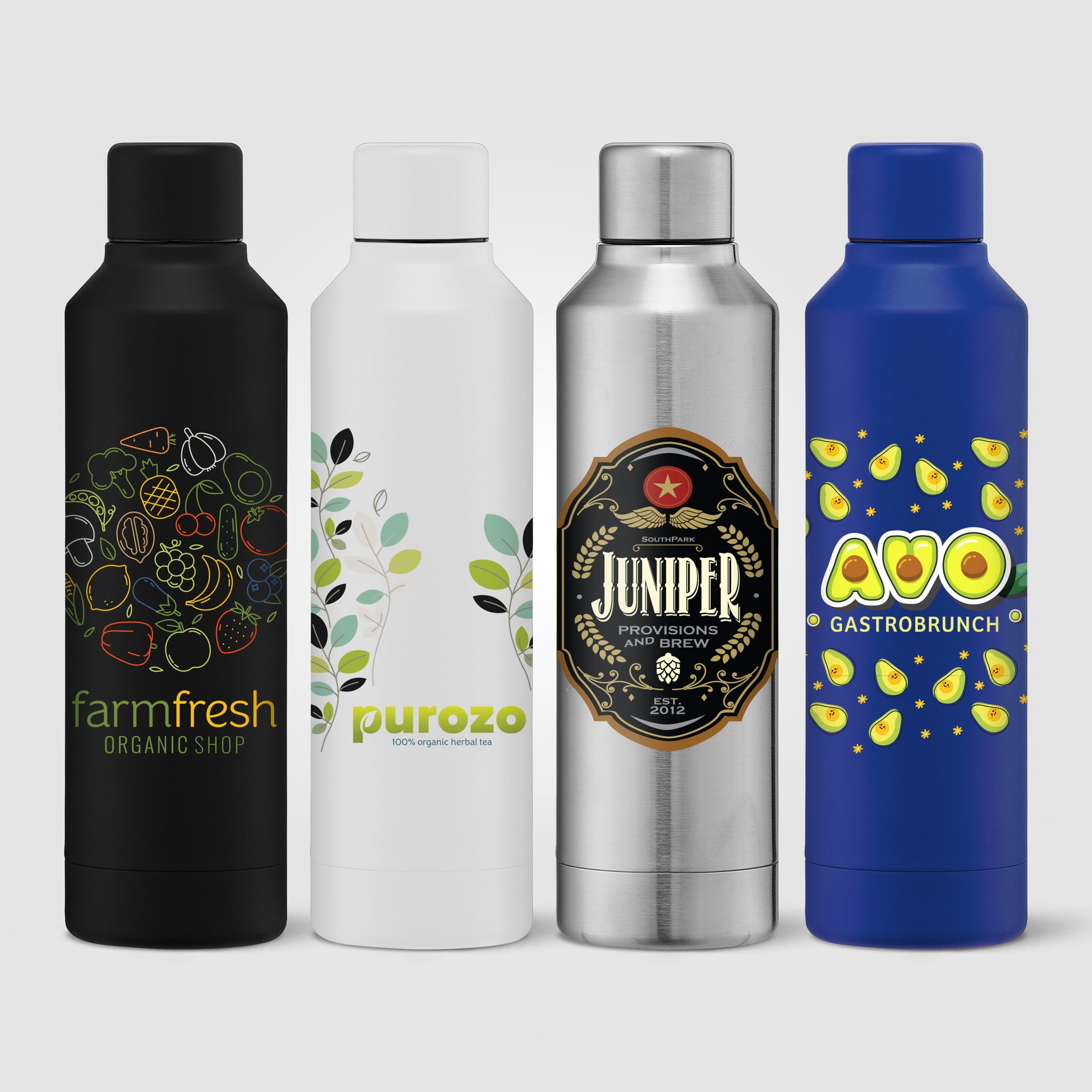 Olympus - 17 oz. Double Wall Copper-Lined Stainless Steel Bottle with Twist Lid - ColorJet-1