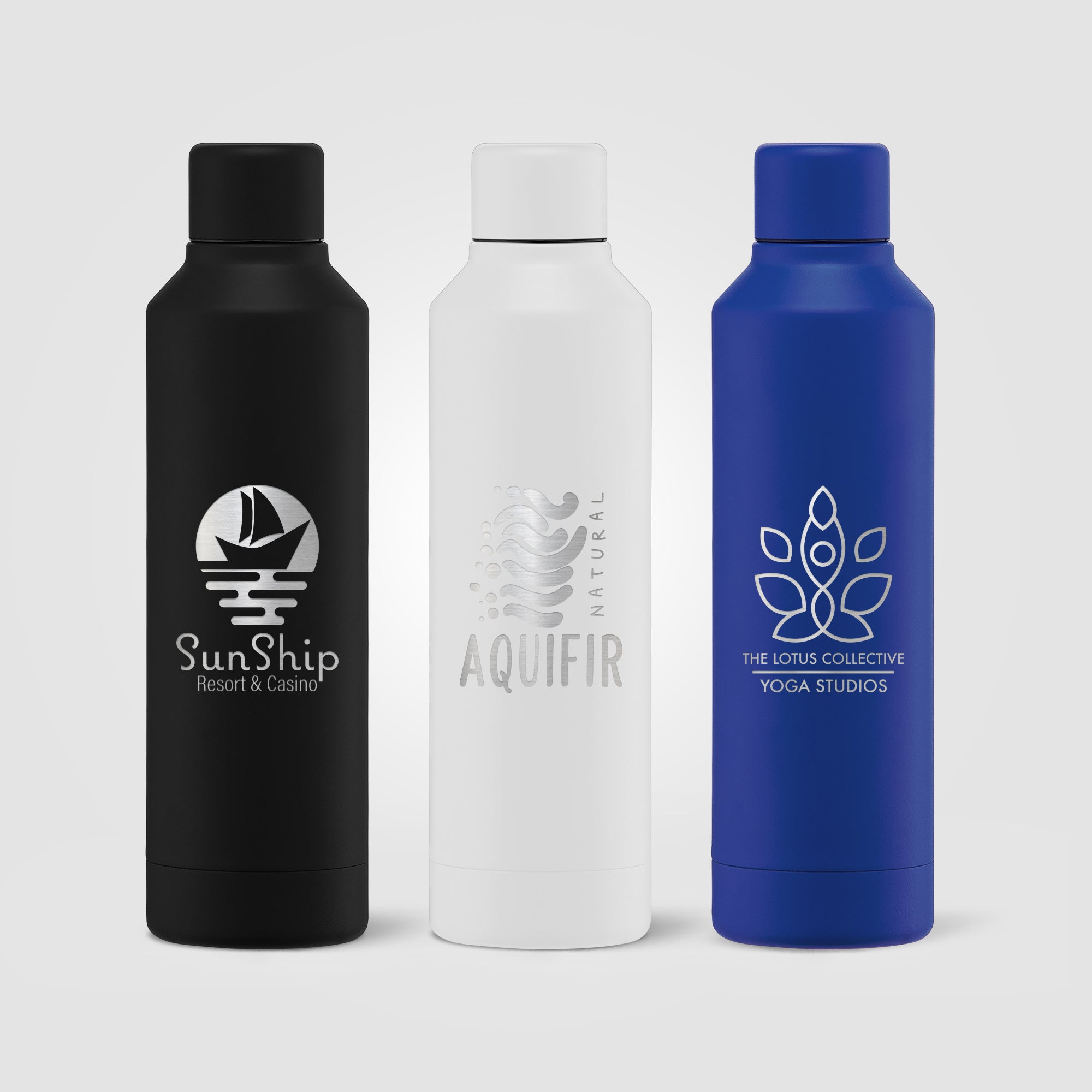 Olympus - 17 oz. Double Wall Copper-Lined Stainless Steel Bottle with Twist Lid - Laser-zoom-1