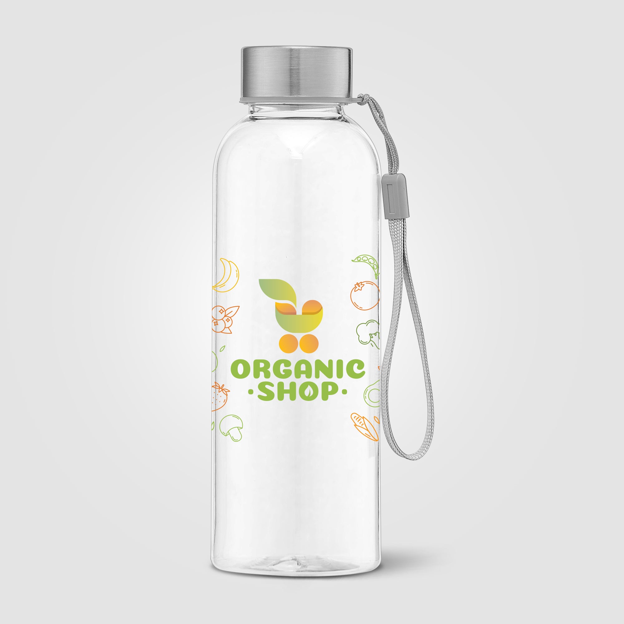 Skye - 17 oz. RPET Water Bottle with Wrist Strap -ColorJet