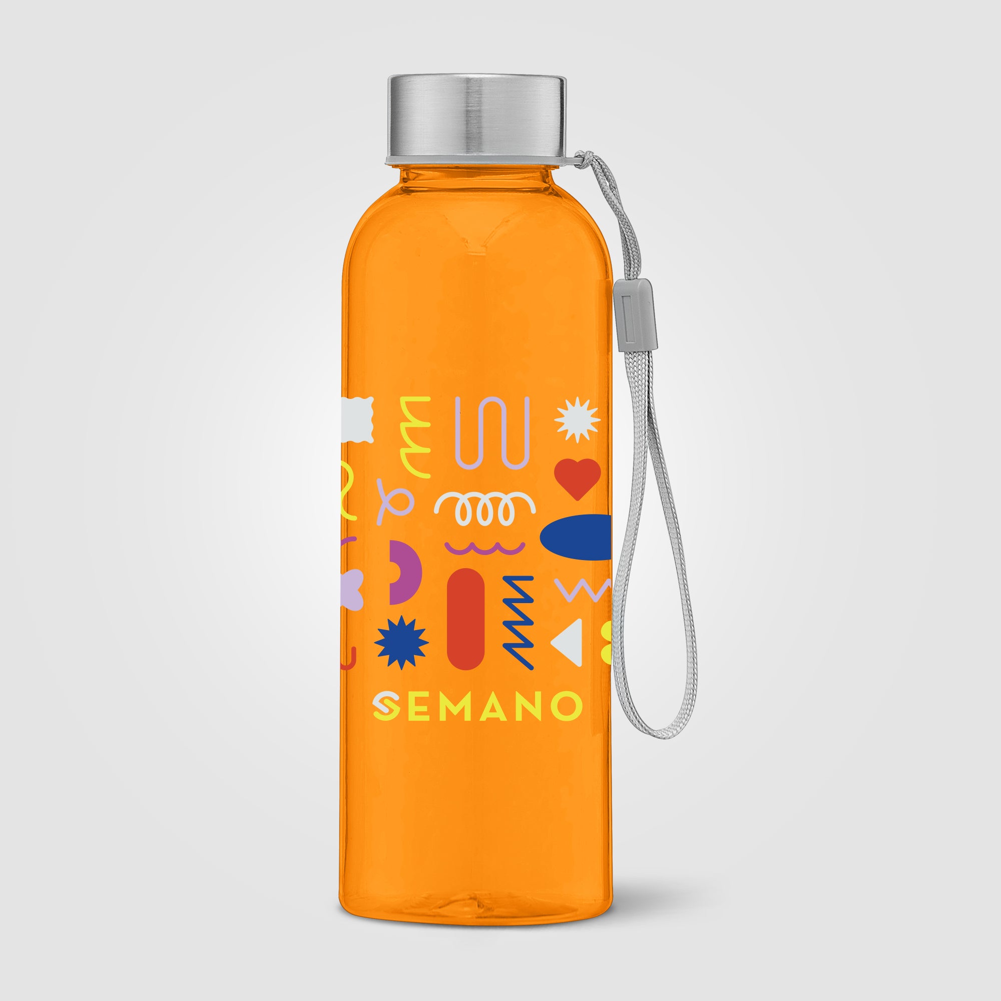 Skye - 17 oz. RPET Water Bottle with Wrist Strap -ColorJet-zoom-7