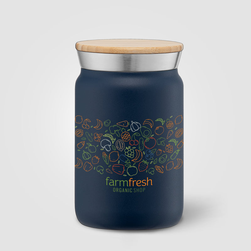 Nordic - 9 oz. Double Wall Copper-Lined Stainless Steel Tumbler with Bamboo Lid - ColorJet-zoom-