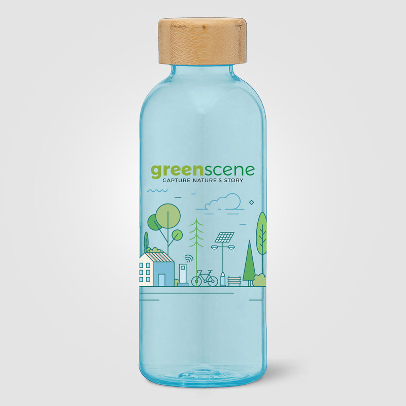 Strom - 22 oz. RPET Water Bottle with Bamboo Lid - ColorJet-zoom-