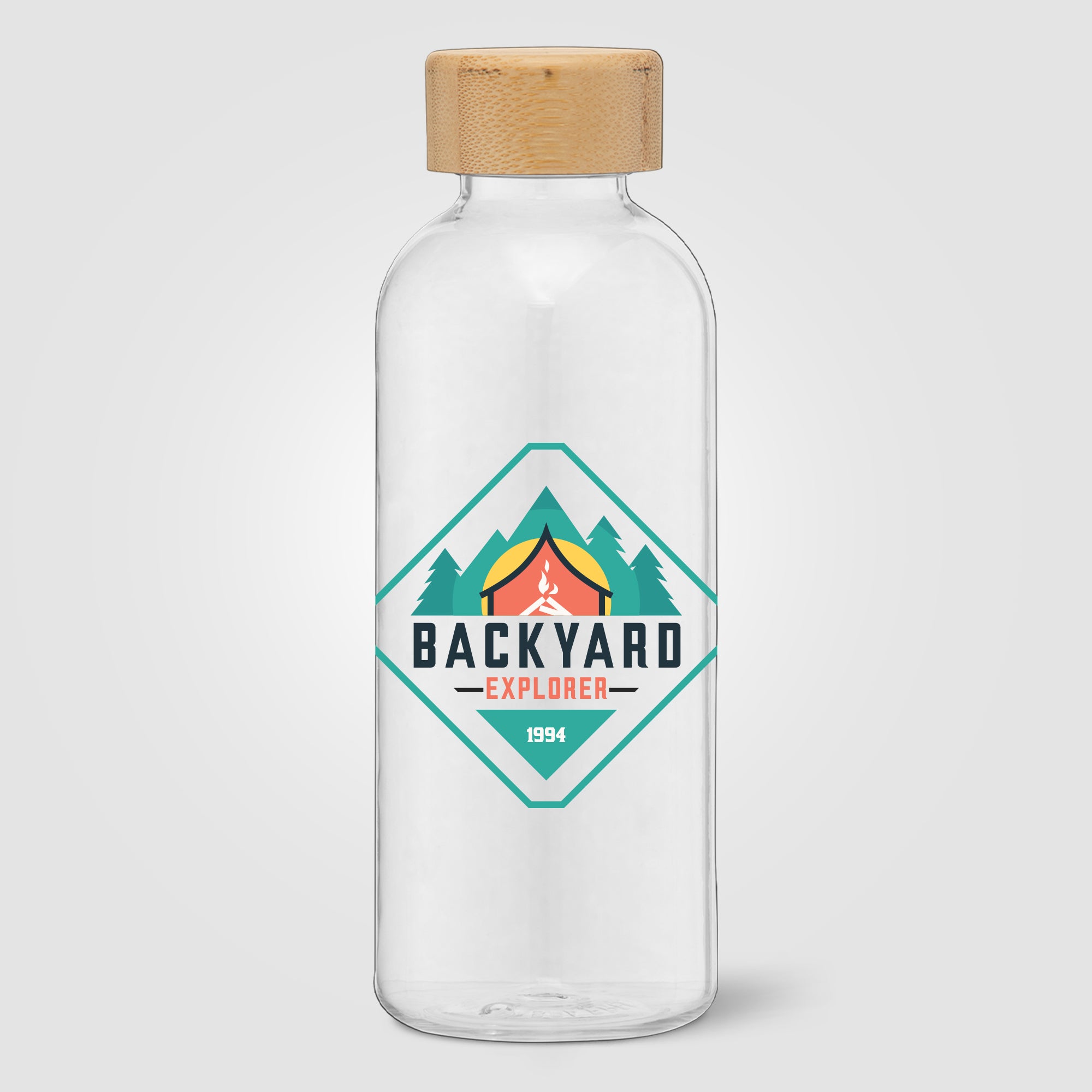 Strom - 22 oz. RPET Water Bottle with Bamboo Lid - ColorJet-zoom-2