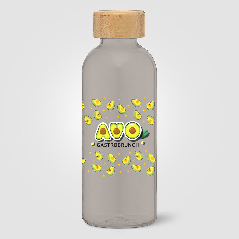 Strom - 22 oz. RPET Water Bottle with Bamboo Lid - ColorJet-zoom-