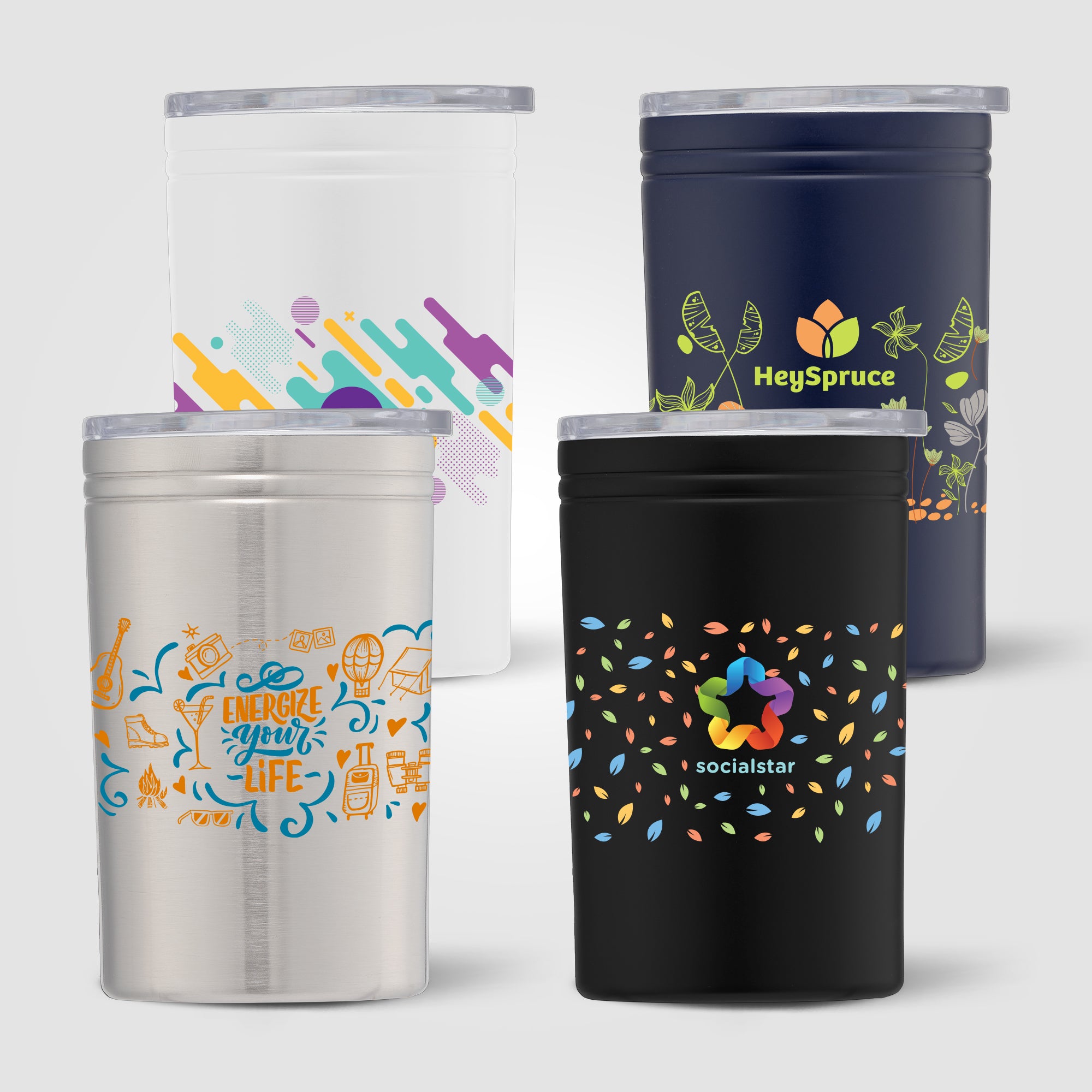 Chill- 11 oz. 2-in-1 Tumbler & Can Insulator - ColorJet