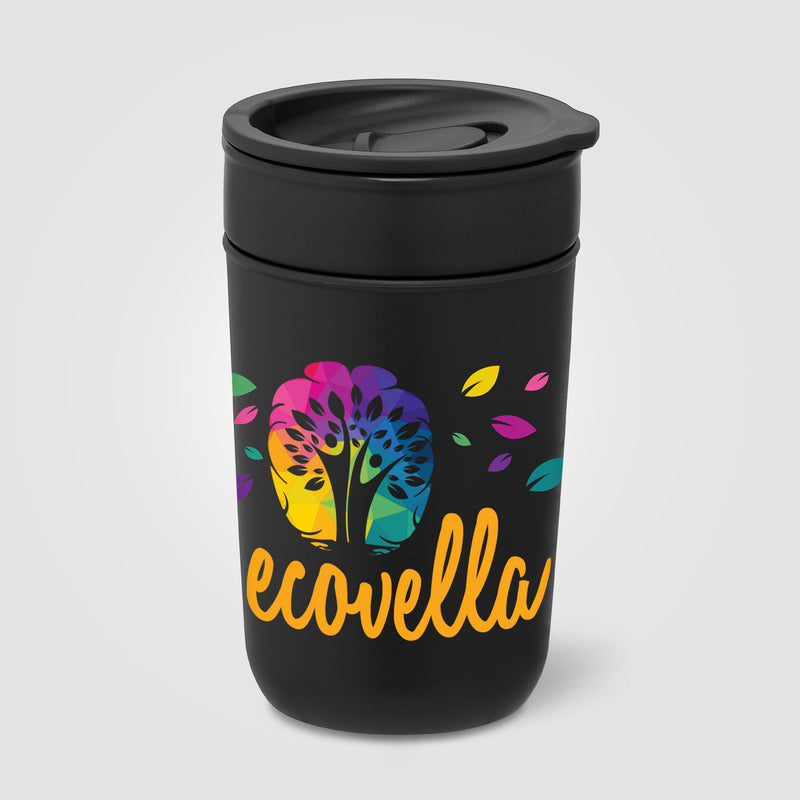 Danube - 12 oz. Ceramic Tumbler with Recycled Plastic Exterior & Lid - ColorJet-zoom-