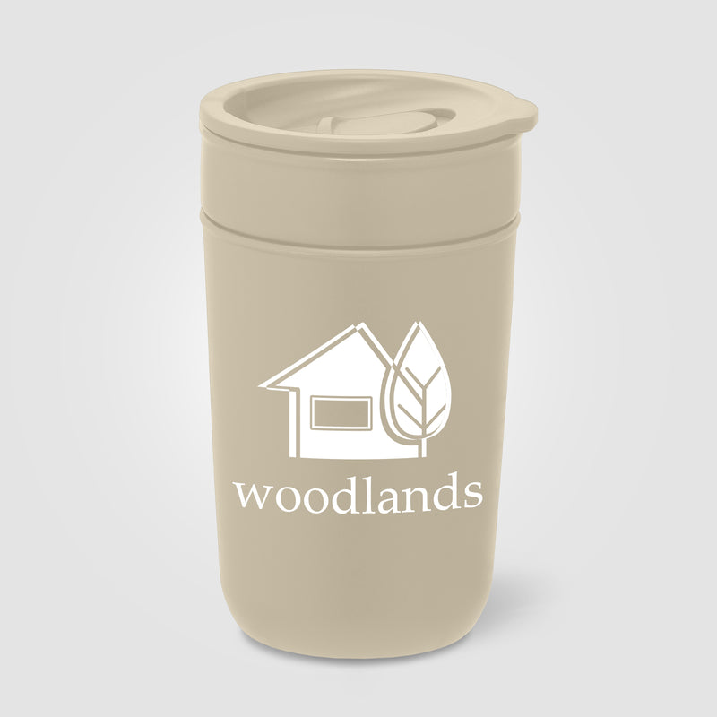 Danube - 12 oz. Ceramic Tumbler with Recycled Plastic Exterior & Lid-zoom-