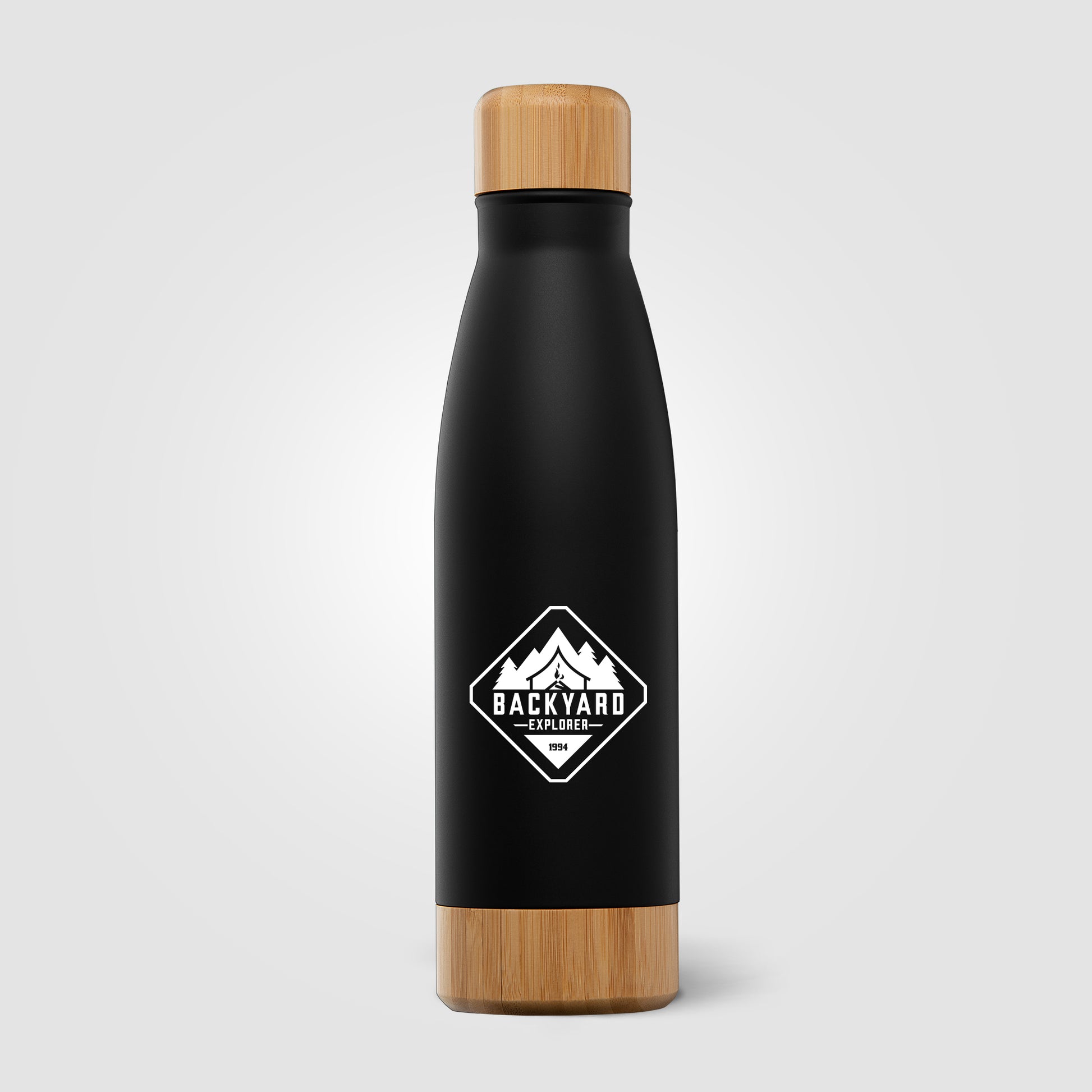 Ibiza Bamboo - 21 oz. Double-Wall Stainless Bottle-2