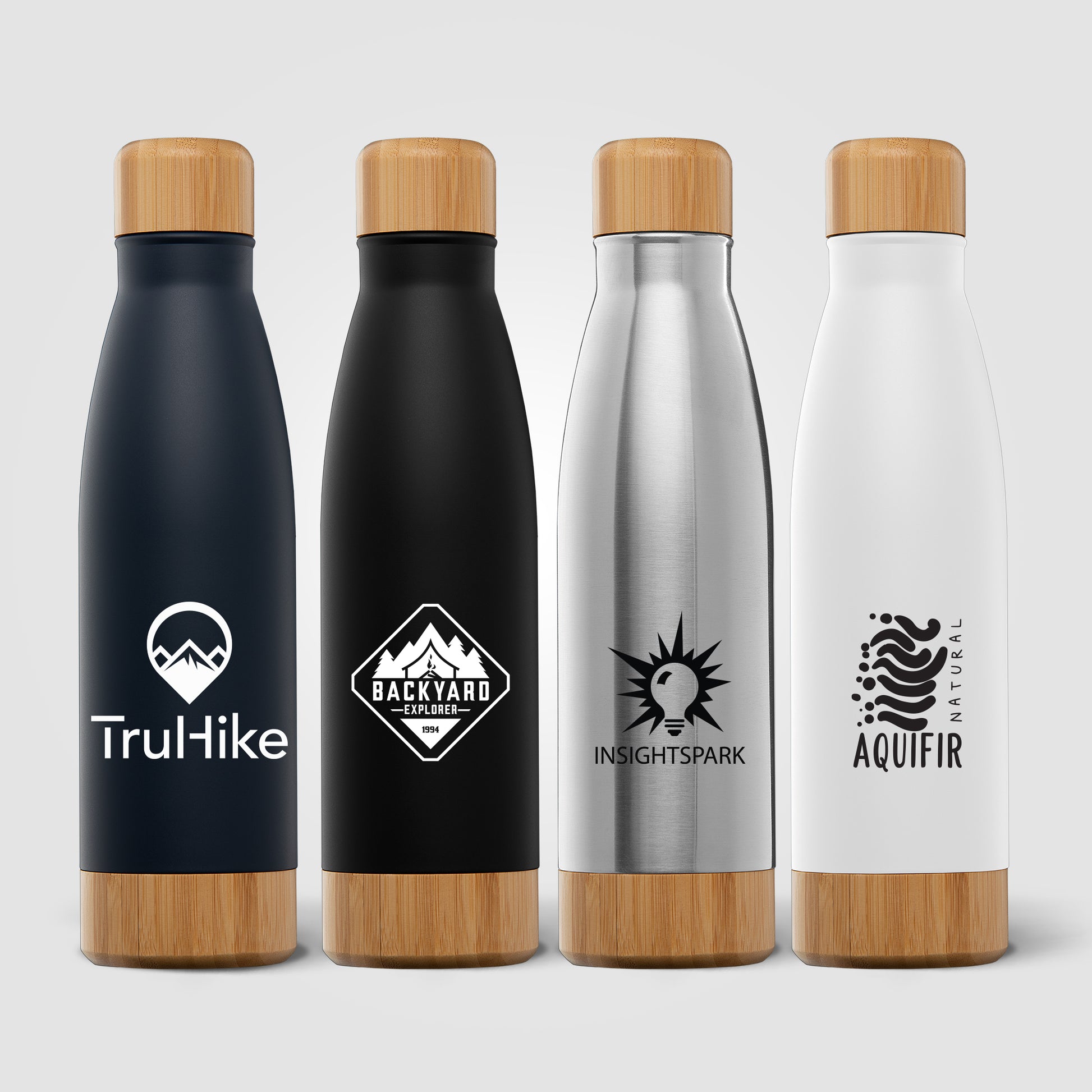 Image of the Ibiza Bamboo - 21 oz. Double-Wall Stainless Bottle promotional product, SKU WEF.