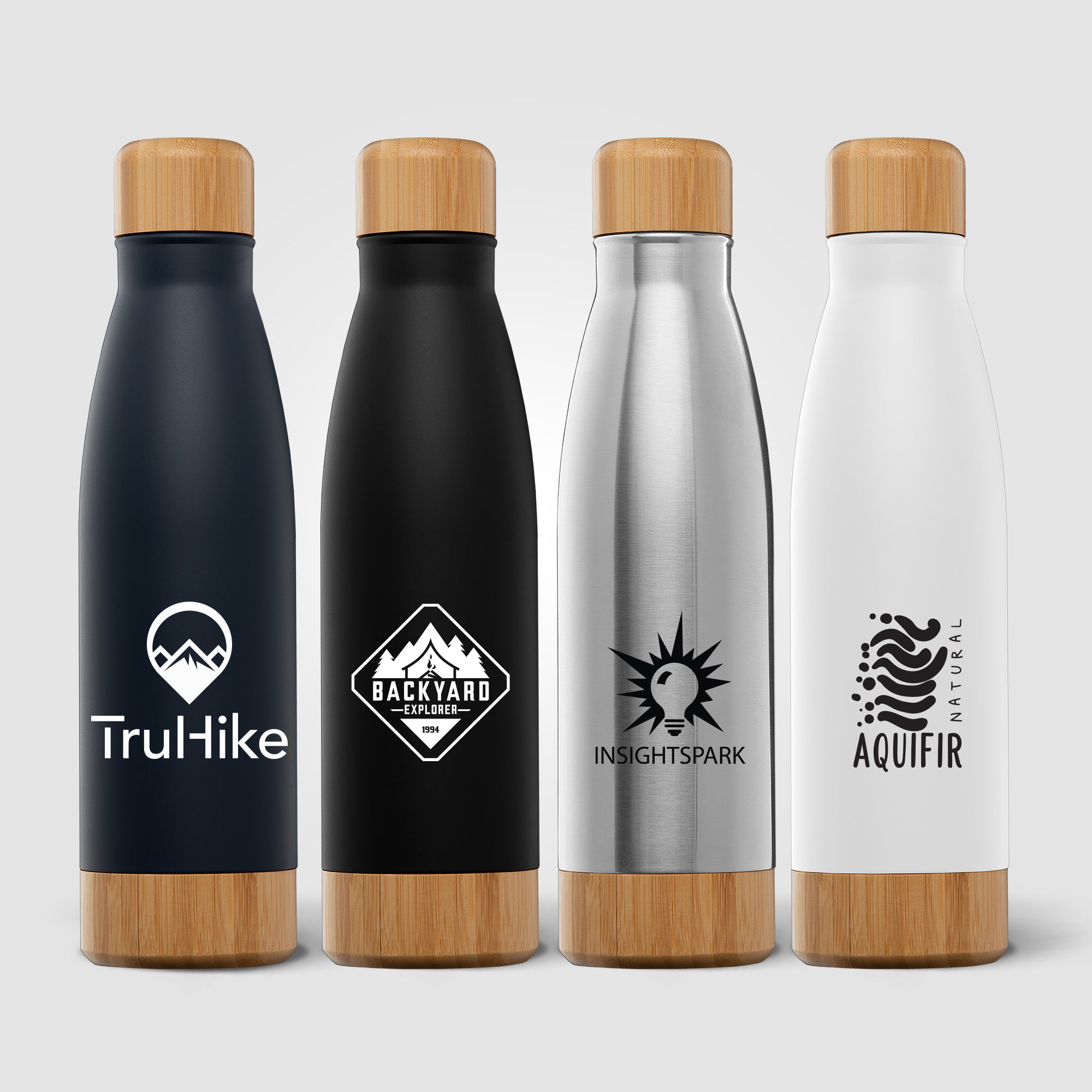 Image of the Ibiza Bamboo - 21 oz. Double-Wall Stainless Bottle promotional product, SKU WEF.