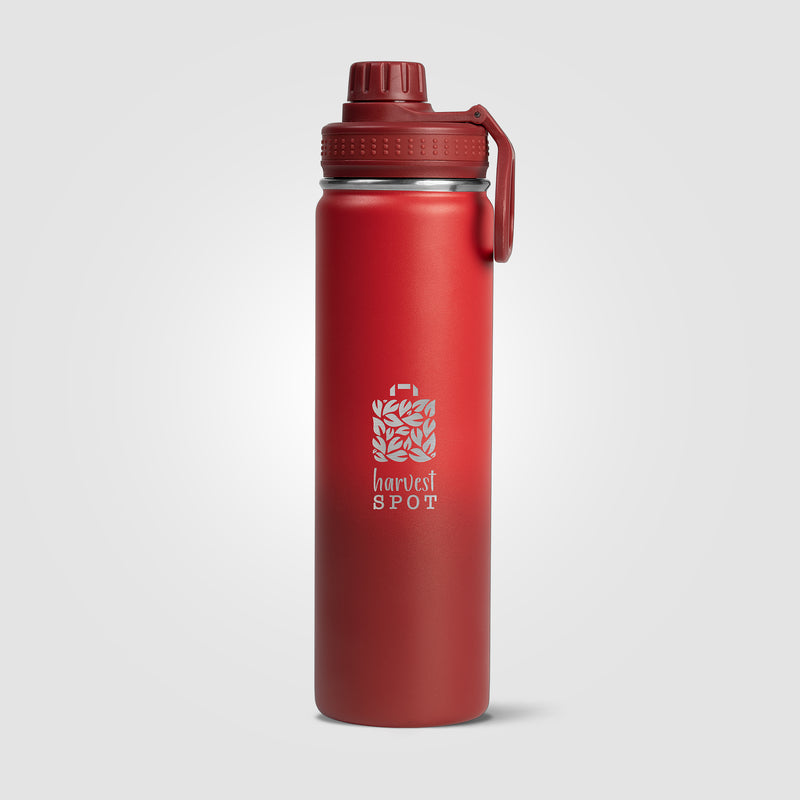 Alaska Ombre - 24 oz. Stainless Steel Double Wall Water Bottle - Laser-zoom-