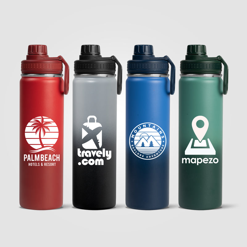 Alaska Ombre - 24 oz. Stainless Steel Double Wall Water Bottle-zoom-