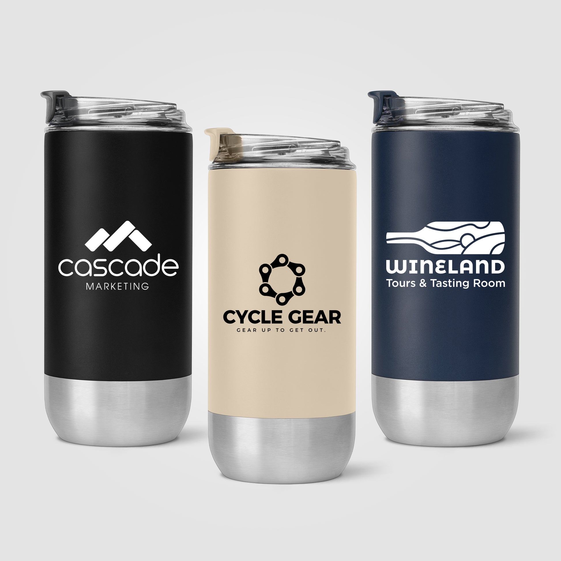 Image of the Glacier - 16 oz. Double-Wall Recycled Stainless Steel Tumbler promotional product, SKU WEU.