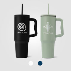 Image of the Polar - 40 oz. Stainless Steel Tumbler with Plastic Liner and Straw - Laser promotional product, SKU WEV-L.