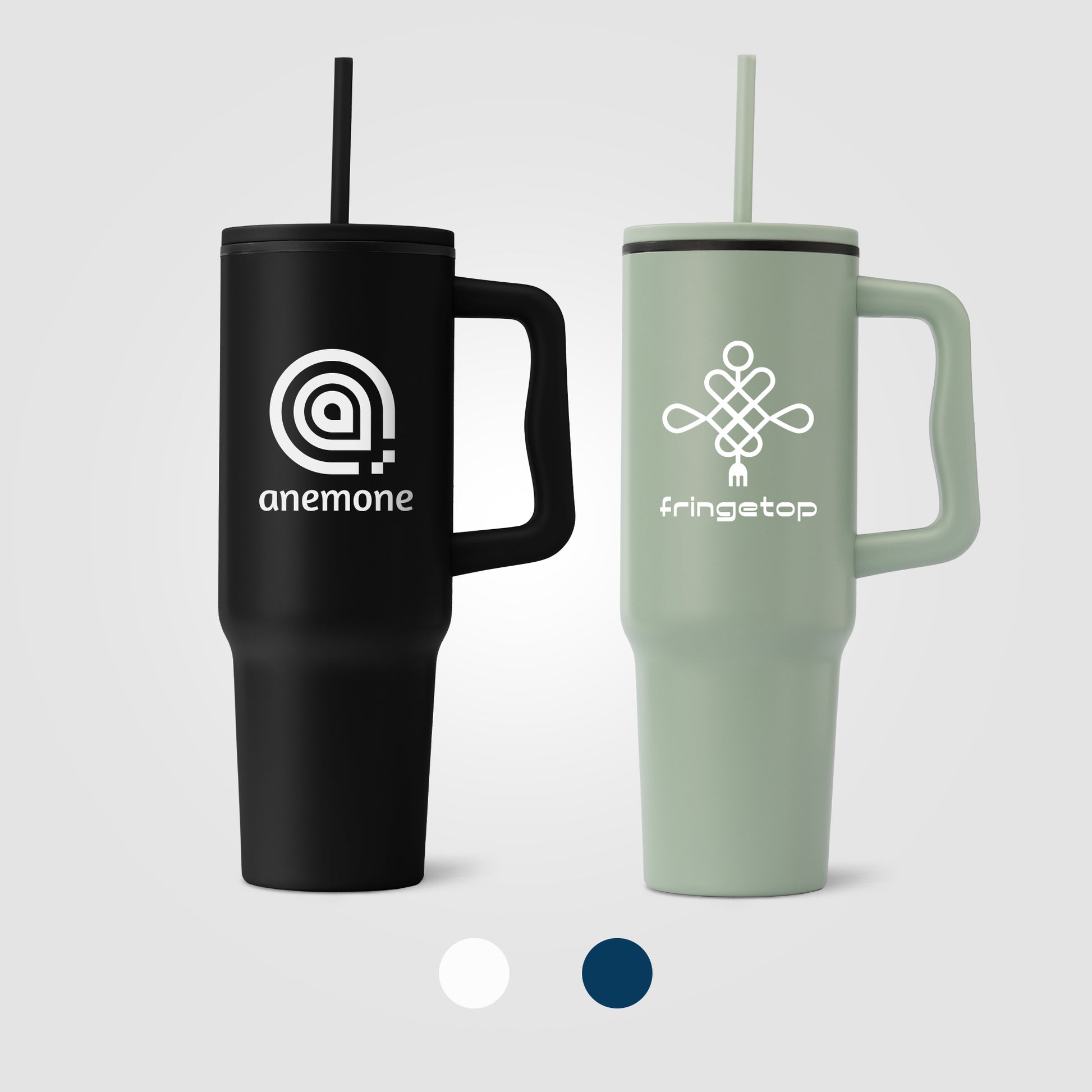 Image of the Polar - 40 oz. Stainless Steel Tumbler with Plastic Liner and Straw promotional product, SKU WEV.