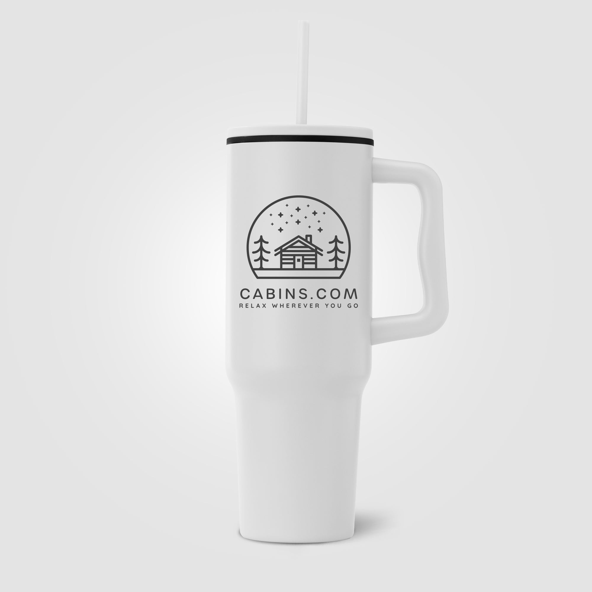 Polar - 40 oz. Stainless Steel Tumbler with Plastic Liner and Straw-zoom-4