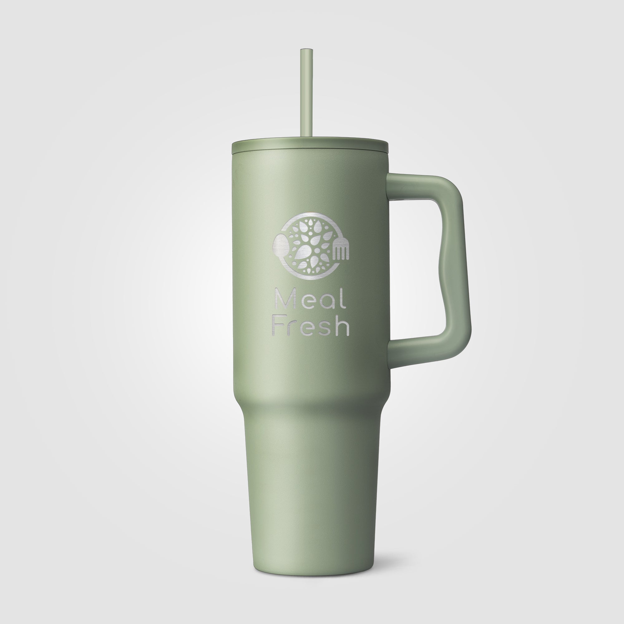 Polar Pro - 40 oz. Double-Wall Recycled Stainless Steel Tumbler with Straw - Laser-zoom-3
