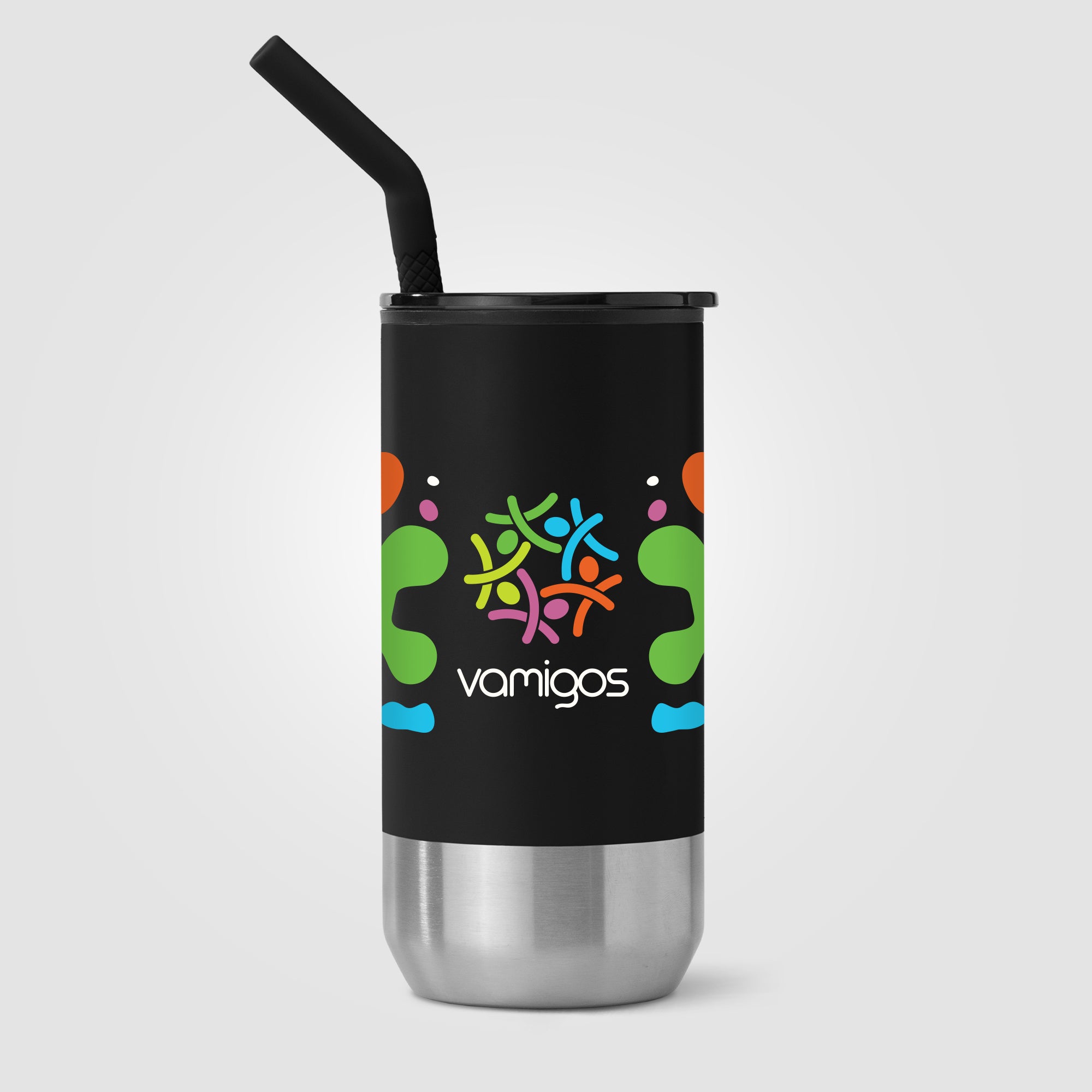 Atlantis - 16 oz. Double Wall Tumbler - Stainless with Recycled RPP Inner - ColorJet
