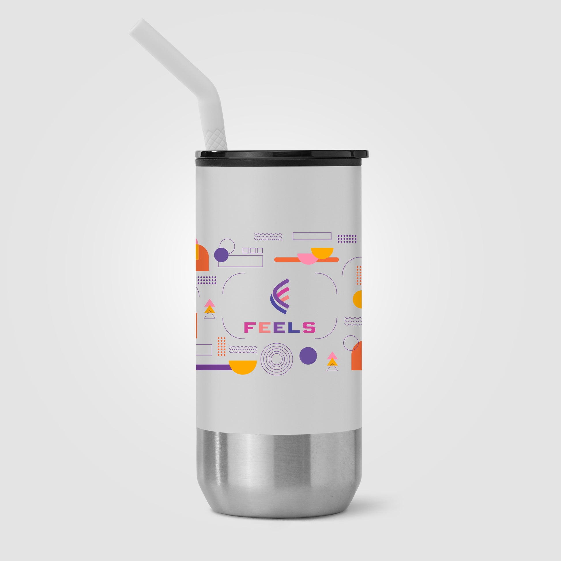 Atlantis - 16 oz. Double Wall Tumbler - Stainless with Recycled RPP Inner - ColorJet-5