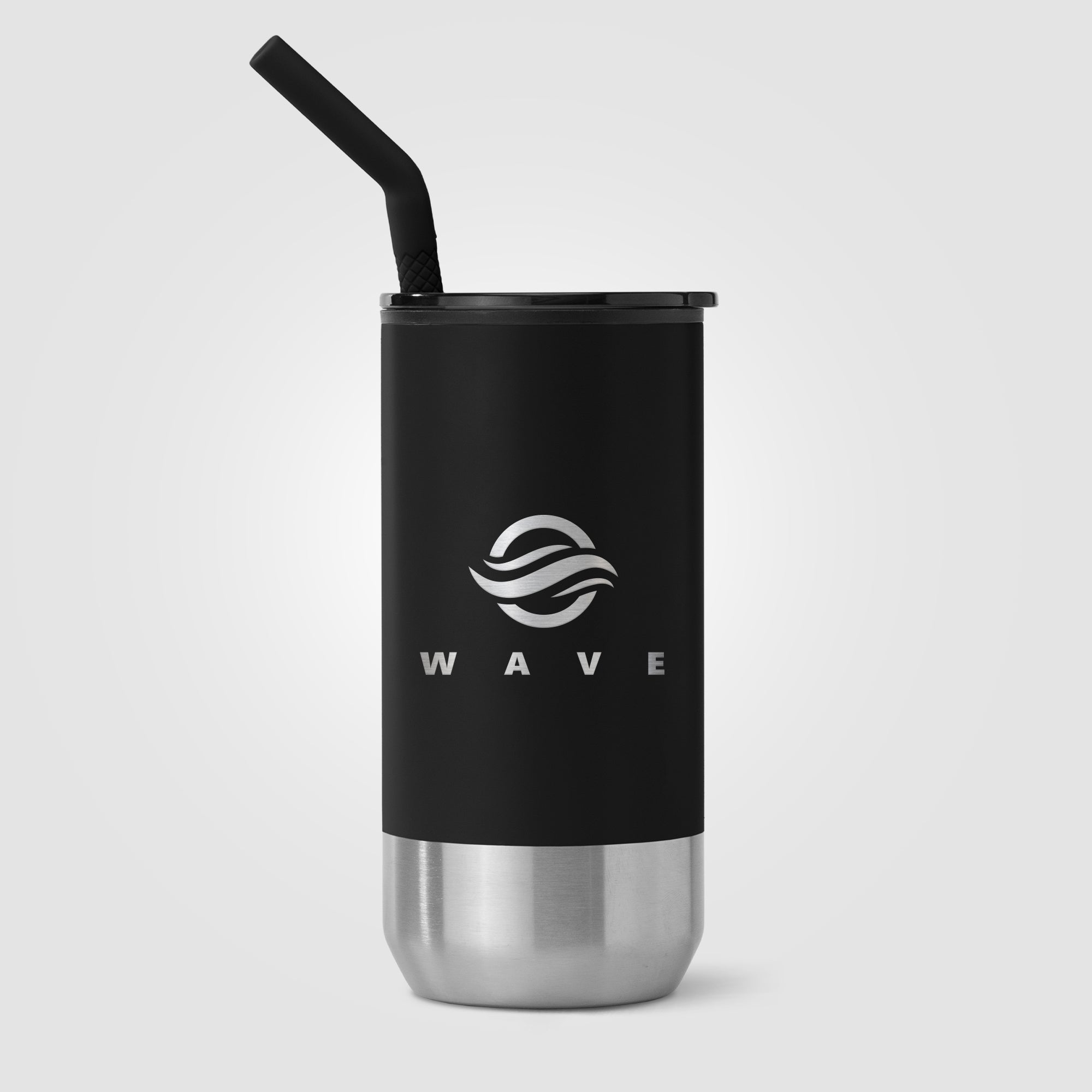 Atlantis - 16 oz. Double Wall Tumbler - Stainless with Recycled RPP Inner - Laser-zoom-2