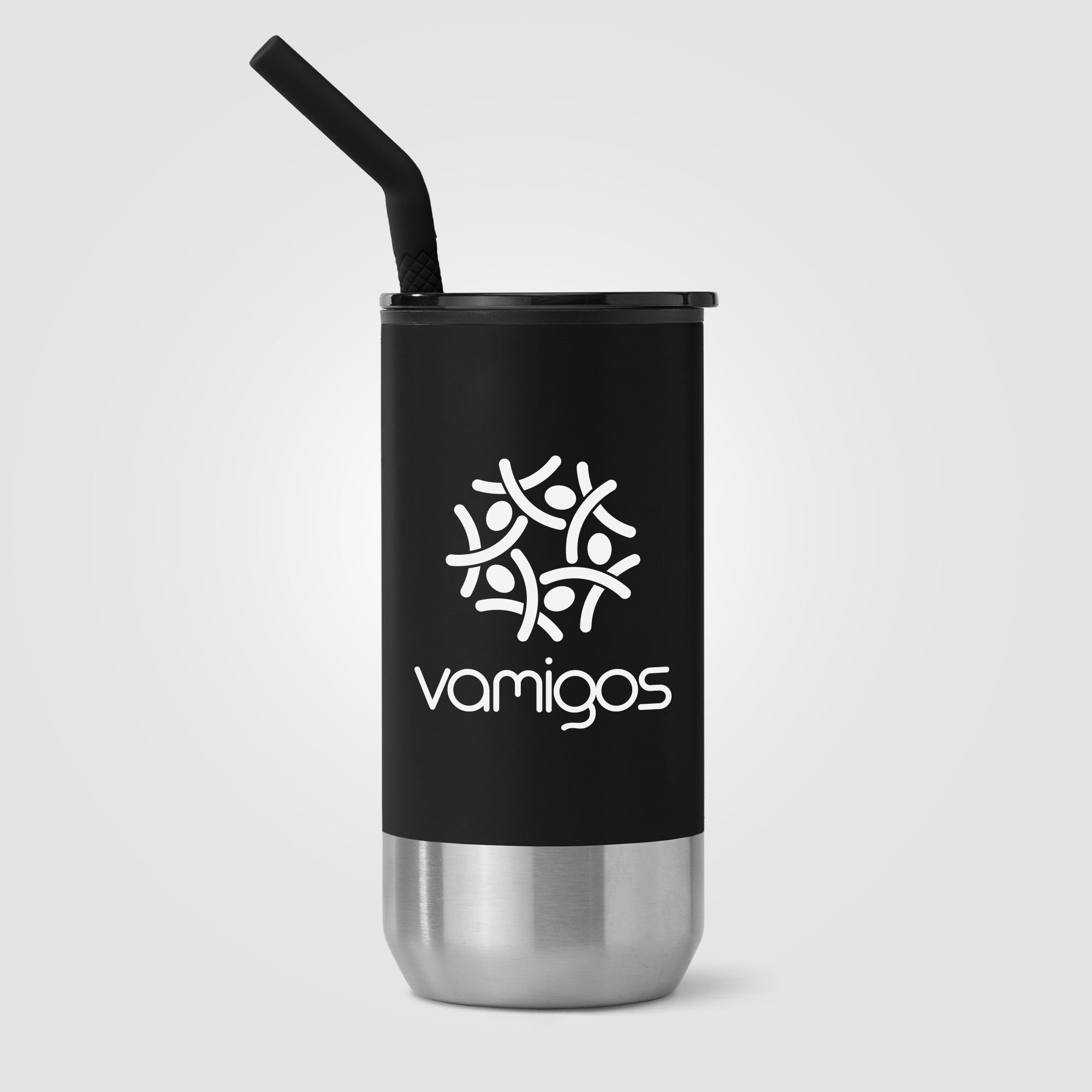 Atlantis - 16 oz. Double Wall Tumbler - Stainless with Recycled RPP Inner-zoom-2