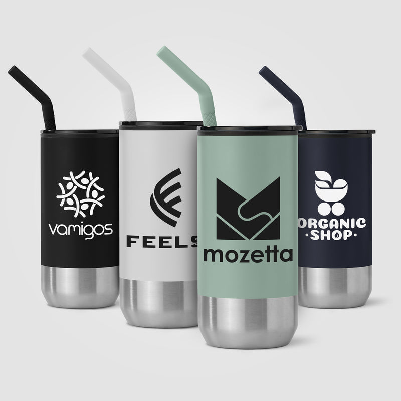 Atlantis - 16 oz. Double Wall Tumbler - Stainless with Recycled RPP Inner-zoom-
