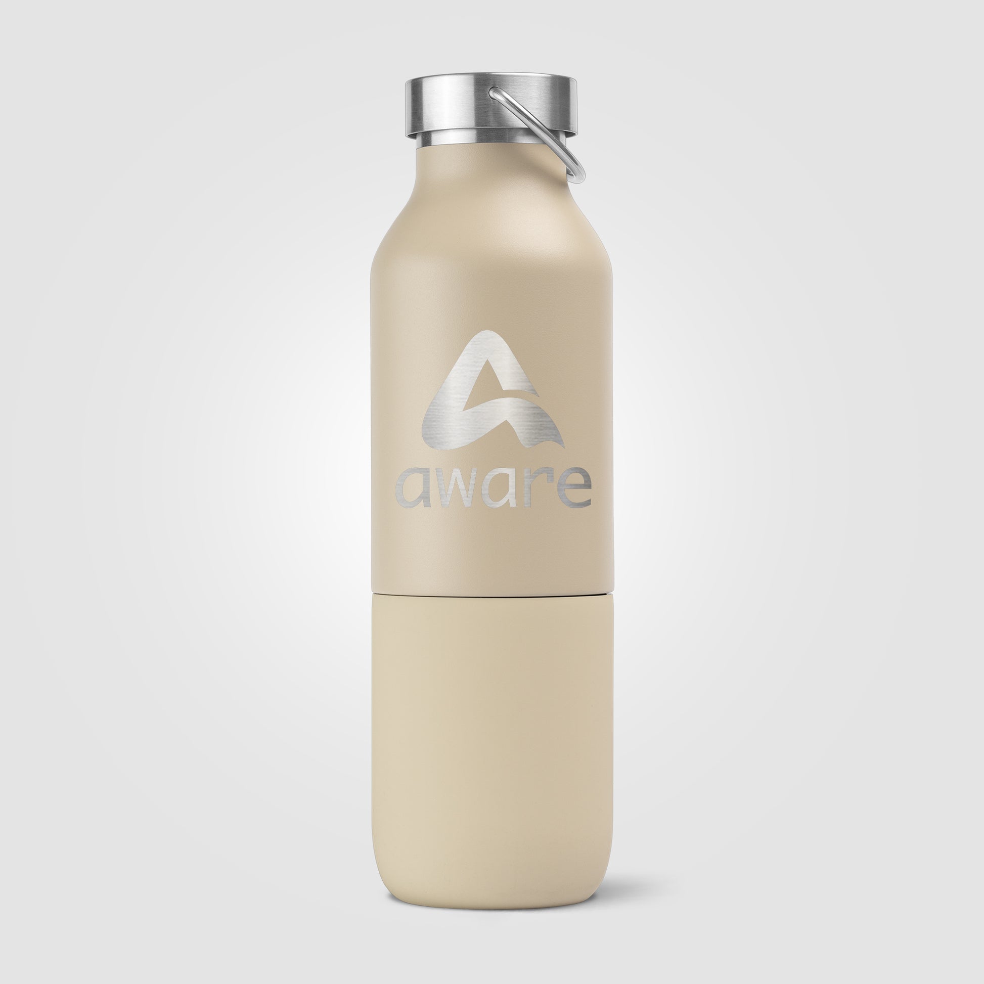 Freya Duo – 2-in-1 20 oz. Double-Wall Recycled Stainless Steel Bottle with 11 oz. Tumbler - Laser-3