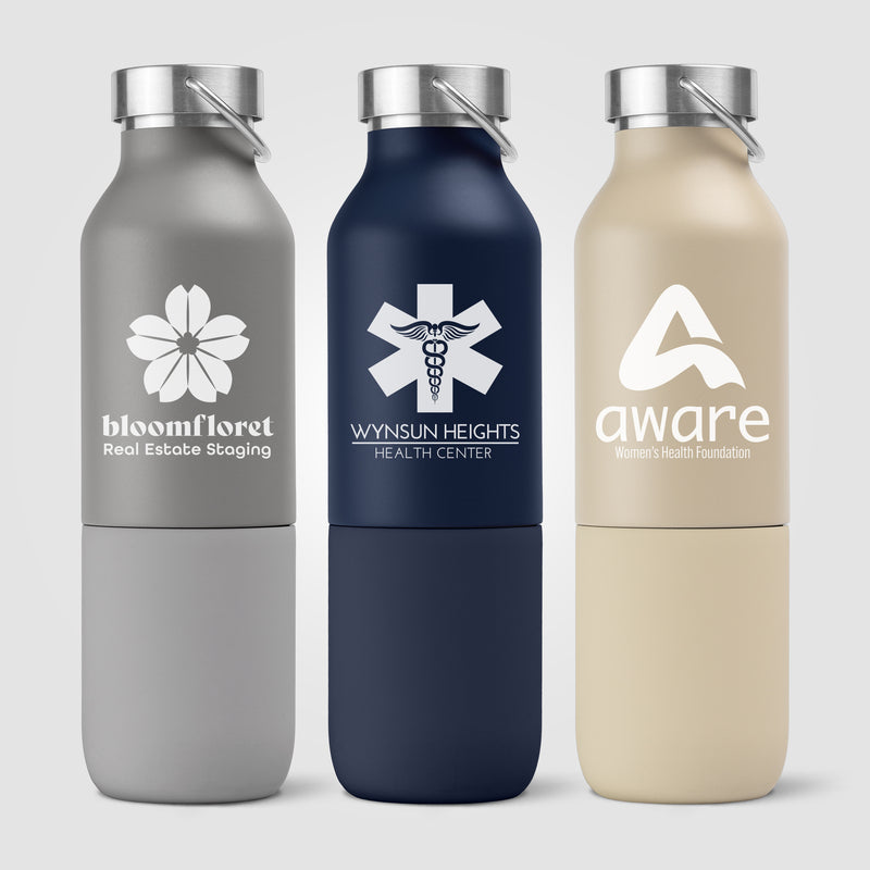 Freya Duo – 2-in-1 20 oz. Double-Wall Recycled Stainless Steel Bottle with 11 oz. Tumbler-zoom-