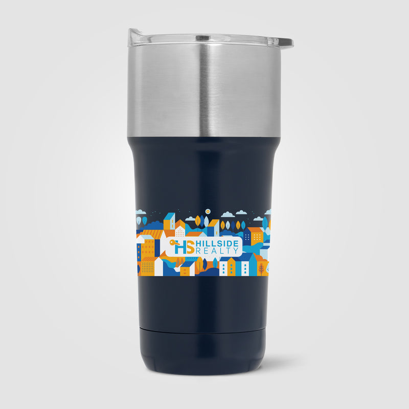 Optimus - 20 oz. Double Wall Stainless Tumbler with Ceramic Interior - Colorjet-zoom-