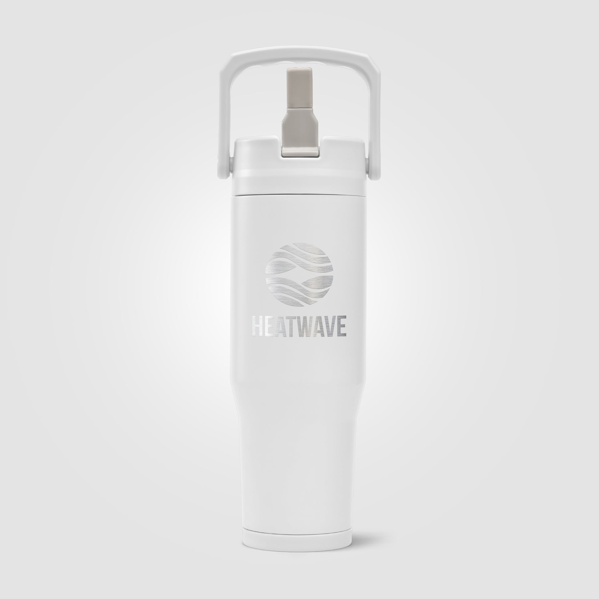 Polar Duo - 32 oz. Double-Wall Recycled Stainless Steel Tumbler with Storage Base - Laser-3
