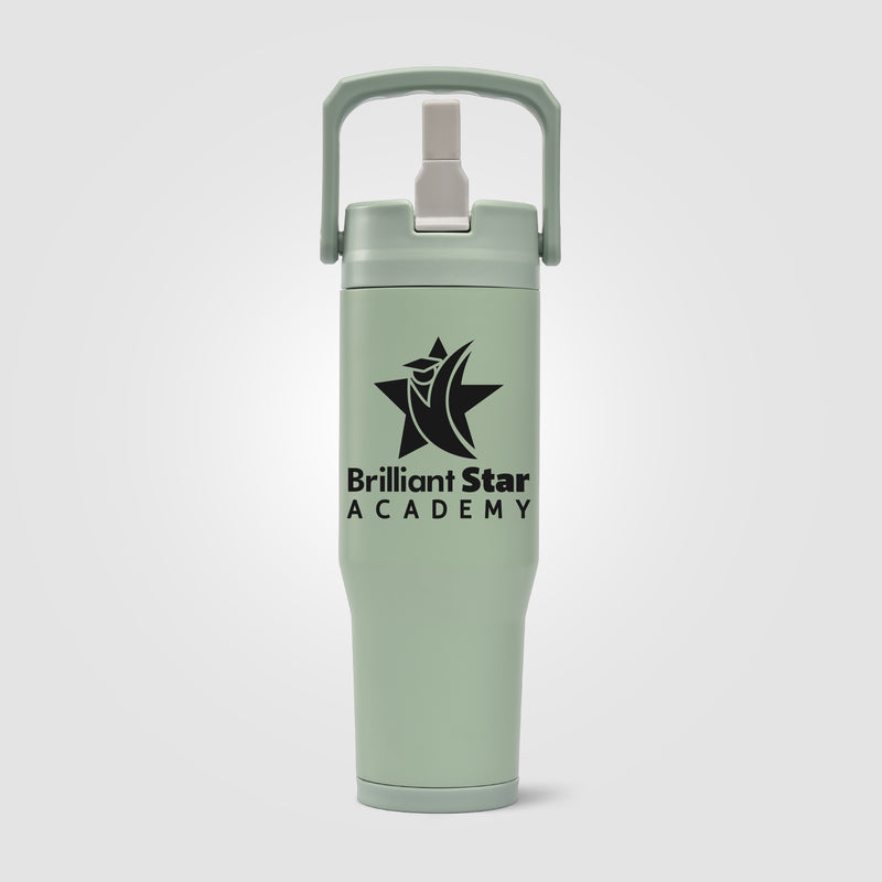 Polar Duo - 32 oz. Double-Wall Recycled Stainless Steel Tumbler with Storage Base-zoom-